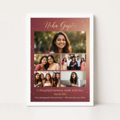 Personalized Collage Photo Frame Custom Name Elegant Multi Photo Frame 12 personalized collage photo frame custom name elegant multi photo frame 01 white main