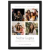 personalized collage photo frame floral elegant name memories photo frame 03 black main