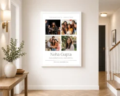 personalized collage photo frame floral elegant name memories photo frame 03 white 2