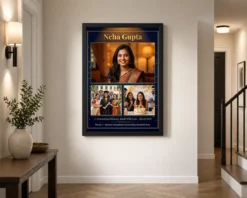 Alternative view of Personalized Collage Photo Frame Warm Script Name Love Photo Frame