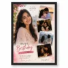 personalized girlfriend birthday photo frame romantic heart design black main