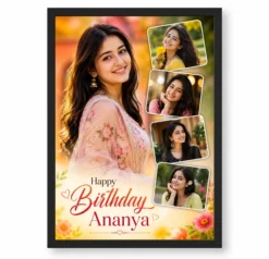 Personalized Wife Birthday Photo Frame With Name