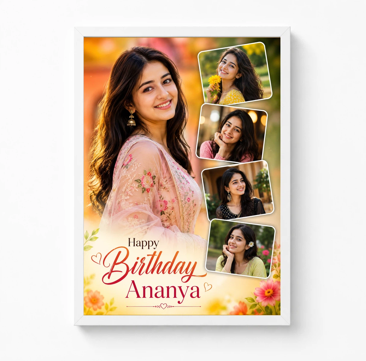 Personalized Wife Birthday Photo Frame With Name 3 Personalized Wife Birthday Photo Frame With Name - Image 3