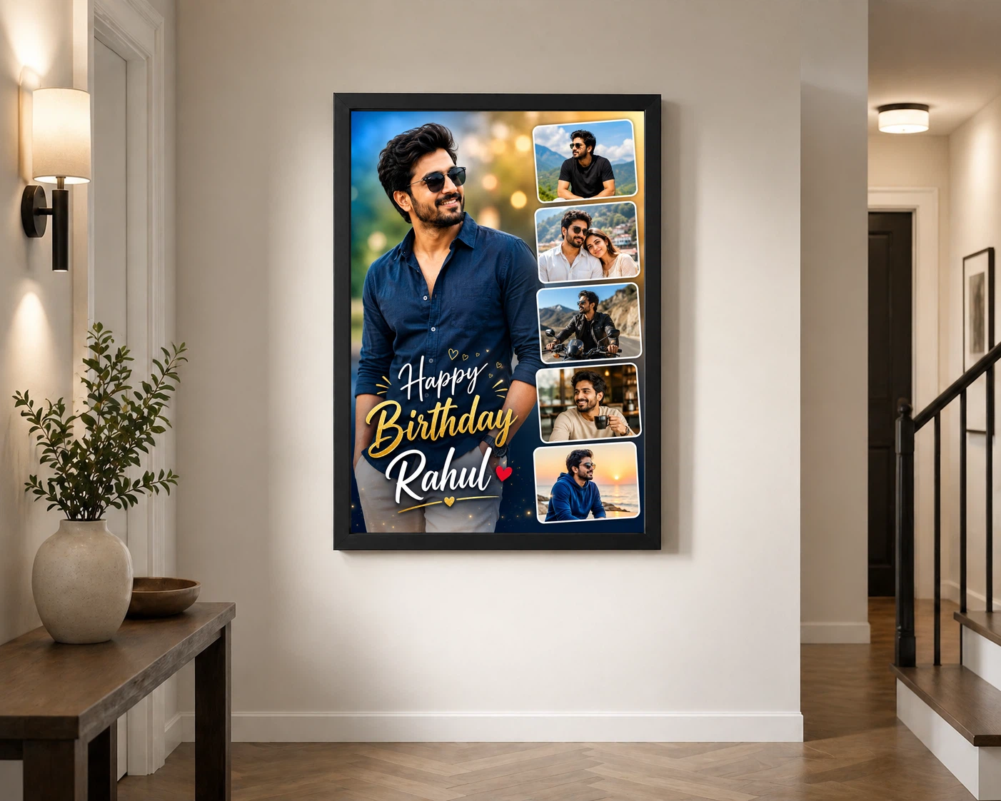 Photo Frame for Husband Birthday 5 Photo Collage 2 Photo Frame for Husband Birthday 5 Photo Collage - Image 2