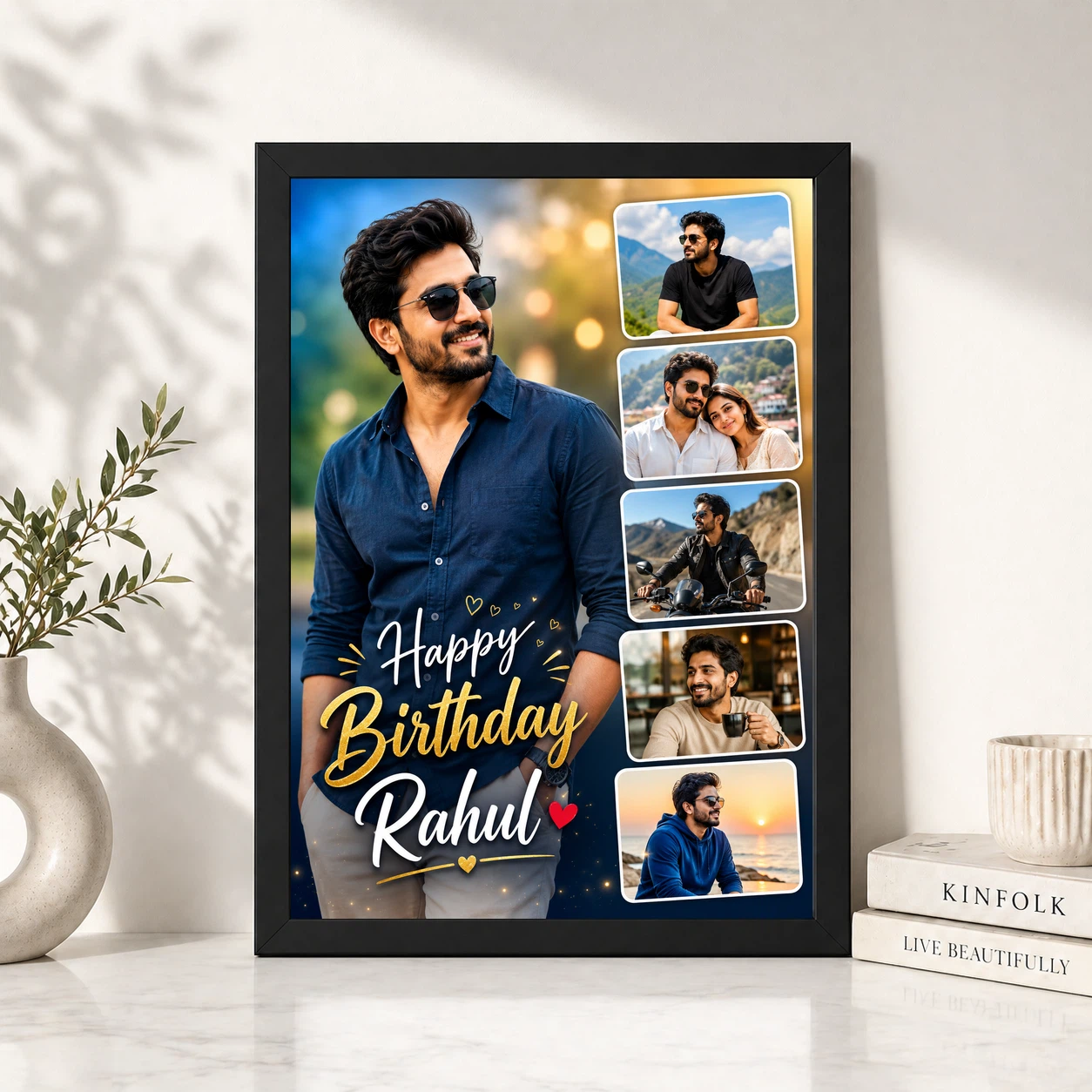 Photo Frame for Husband Birthday 5 Photo Collage 4 Photo Frame for Husband Birthday 5 Photo Collage - Image 4