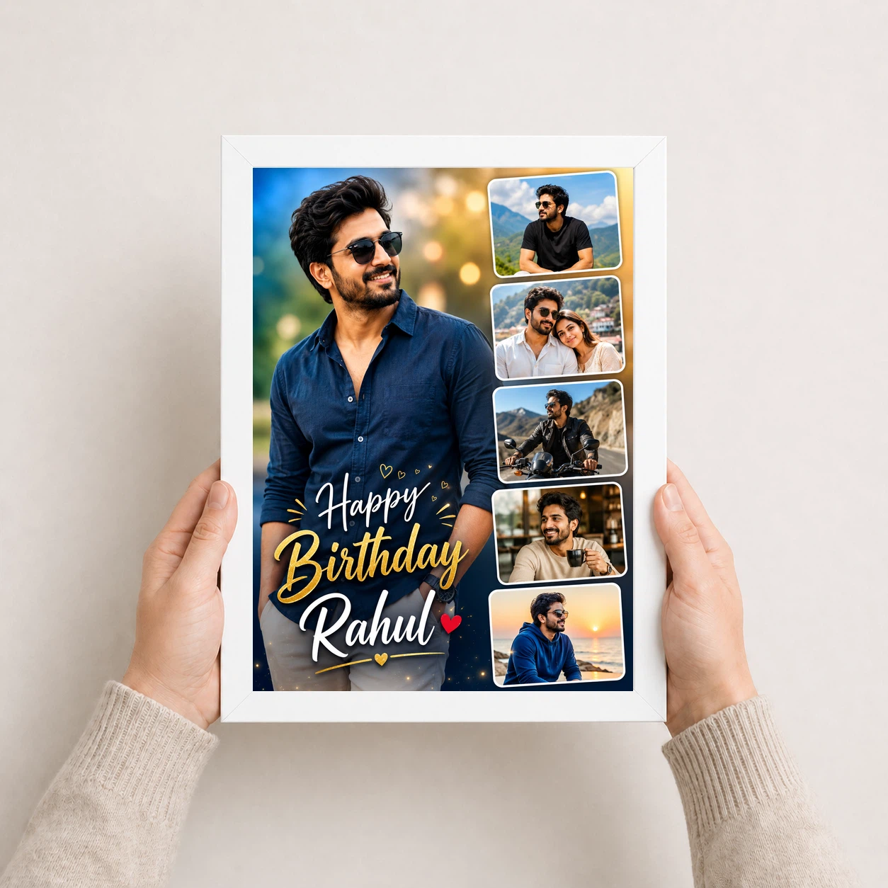 Photo Frame for Husband Birthday 5 Photo Collage 7 Photo Frame for Husband Birthday 5 Photo Collage - Image 7