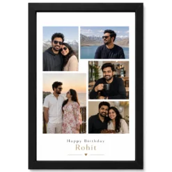 Photo Frame for Husband Birthday Gift Romantic Design