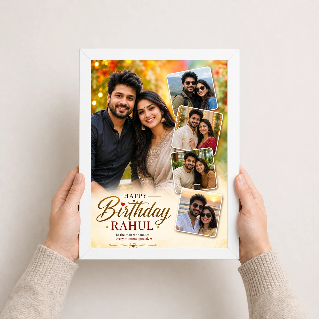 Photo Frame Gift for Boyfriend Birthday Personalised Name 7 Photo Frame Gift for Boyfriend Birthday Personalised Name - Image 7