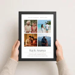 photo frame gift for couple black gold luxury premium photo frame 03 black 3