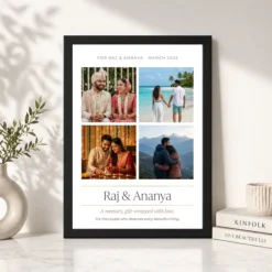 photo frame gift for couple black gold luxury premium photo frame 03 black 4