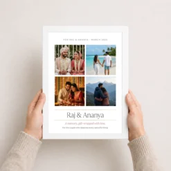 photo frame gift for couple black gold luxury premium photo frame 03 white 3