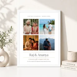 photo frame gift for couple black gold luxury premium photo frame 03 white 4