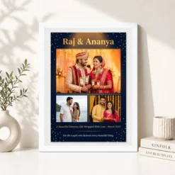 photo frame gift for couple pastel love message keepsake photo frame 02 white 4