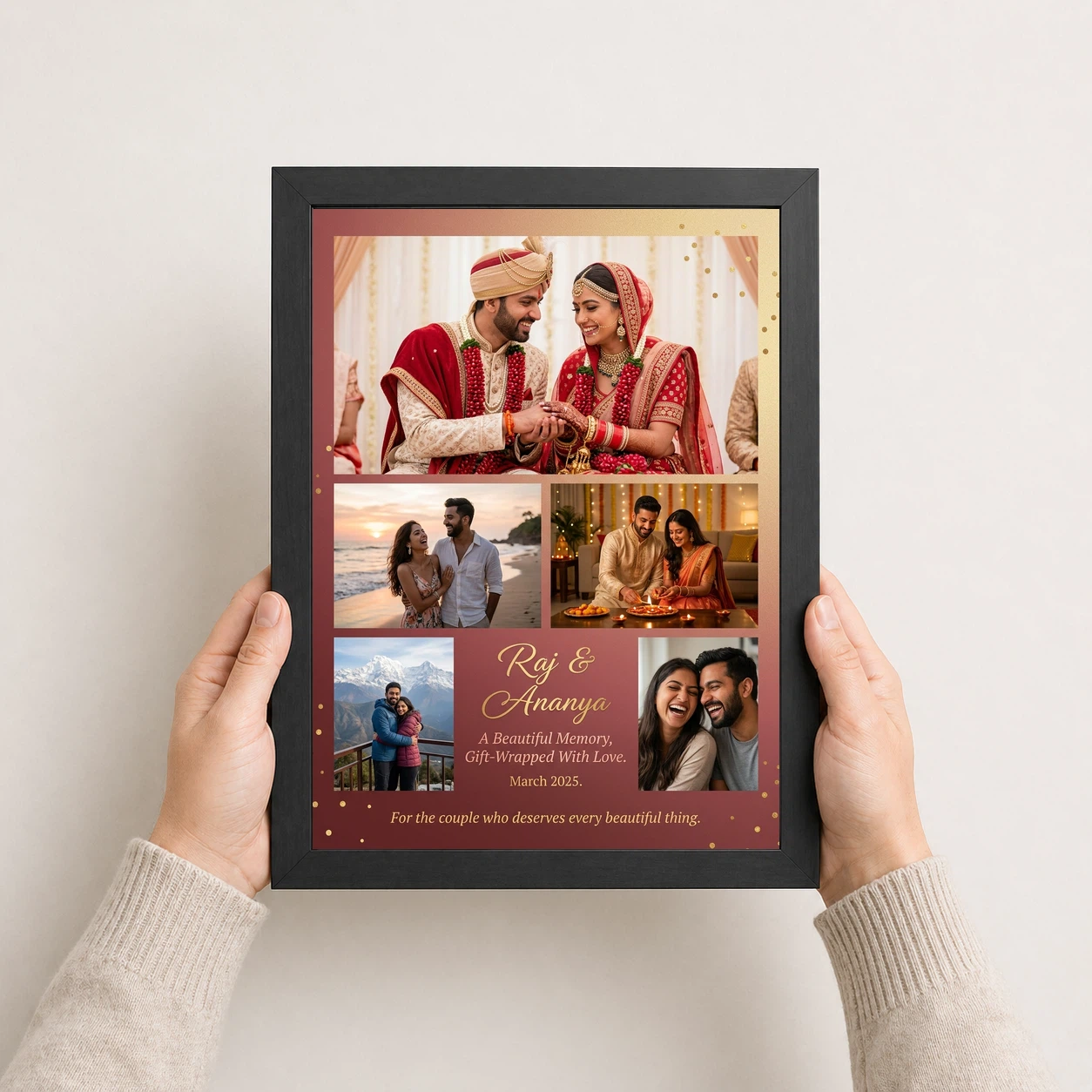Photo Frame Gift for Couple Romantic Love Art Premium Photo Frame 3 Photo Frame Gift for Couple Romantic Love Art Premium Photo Frame - Image 3
