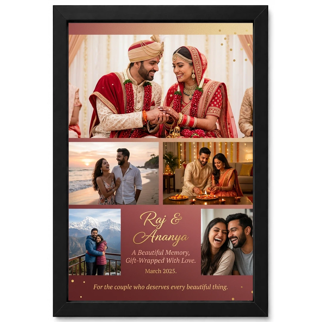 Photo Frame Gift for Couple Romantic Love Art Premium Photo Frame 1 Photo Frame Gift for Couple Romantic Love Art Premium Photo Frame