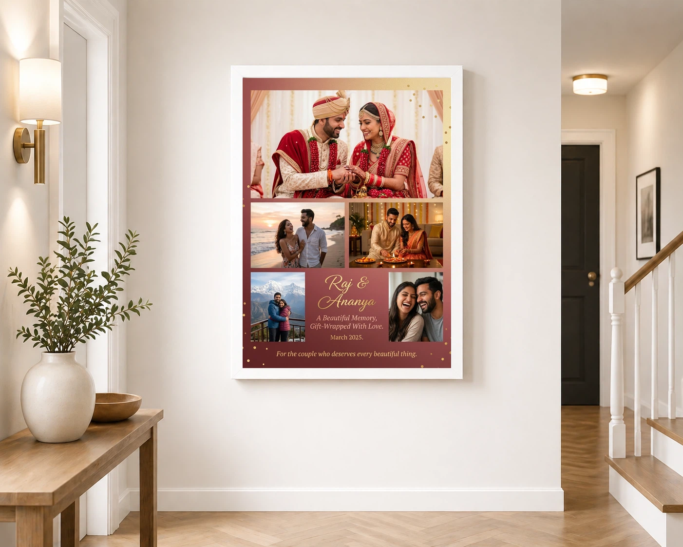 Photo Frame Gift for Couple Romantic Love Art Premium Photo Frame 6 Photo Frame Gift for Couple Romantic Love Art Premium Photo Frame - Image 6