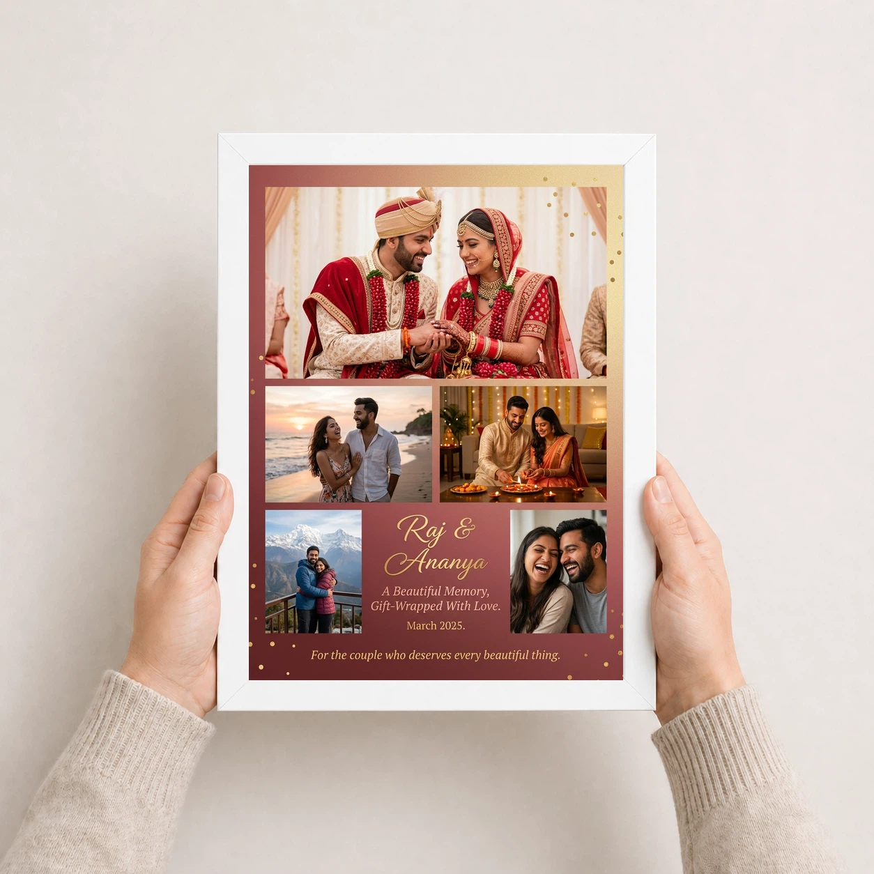 Photo Frame Gift for Couple Romantic Love Art Premium Photo Frame 7 Photo Frame Gift for Couple Romantic Love Art Premium Photo Frame - Image 7