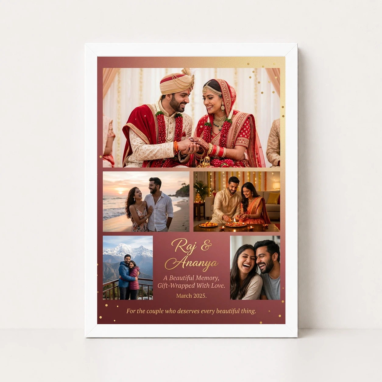 Photo Frame Gift for Couple Romantic Love Art Premium Photo Frame 5 Photo Frame Gift for Couple Romantic Love Art Premium Photo Frame - Image 5