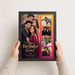 photo frame husband birthday wishes black 3