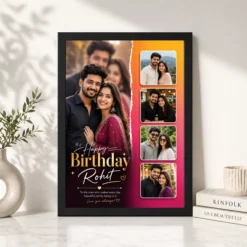 photo frame husband birthday wishes black 4