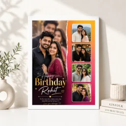 photo frame husband birthday wishes white 4