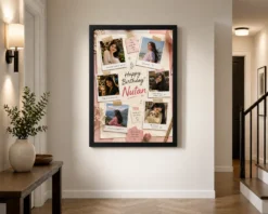 Alternative view of Polaroid Style Birthday Collage for Girlfriend | Personalized Birthday Gift Frame