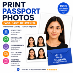 Print passport photos online in India with fast delivery, premium quality prints, and government-compliant sizing for visa and passport applications.