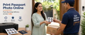 Print passport photo online — fast doorstep delivery across India
