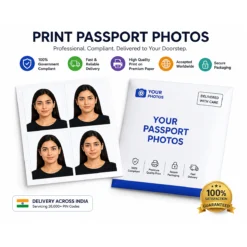 Print passport photo online India - upload photo, get printed passport photos delivered to your door