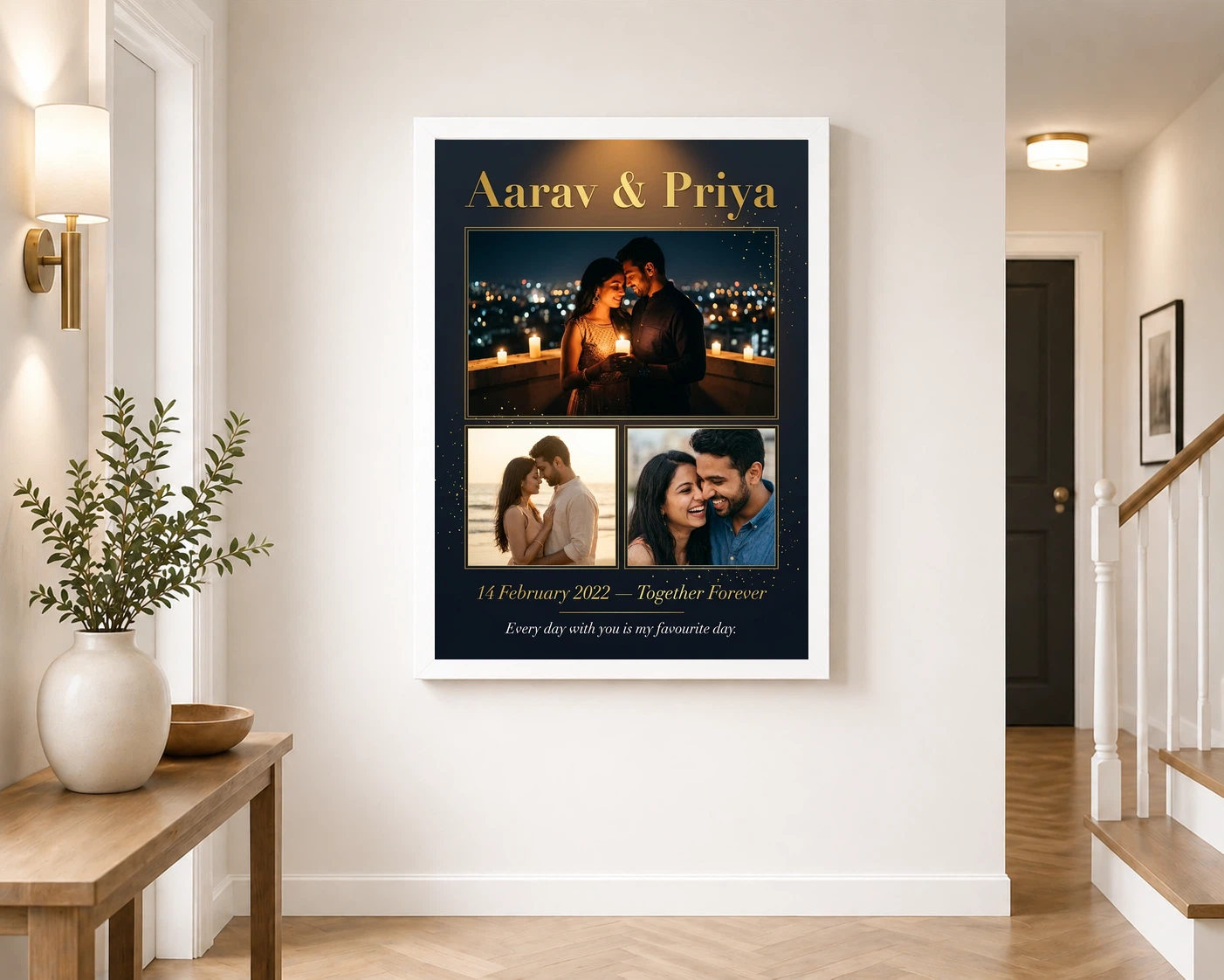 Romantic Couple Photo Frame Moonlit Night Love Dreamy Photo Frame 6 Romantic Couple Photo Frame Moonlit Night Love Dreamy Photo Frame - Image 6