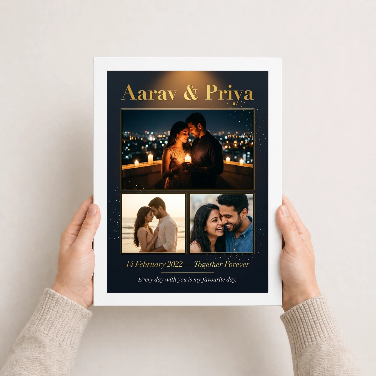 Romantic Couple Photo Frame Moonlit Night Love Dreamy Photo Frame 7 Romantic Couple Photo Frame Moonlit Night Love Dreamy Photo Frame - Image 7