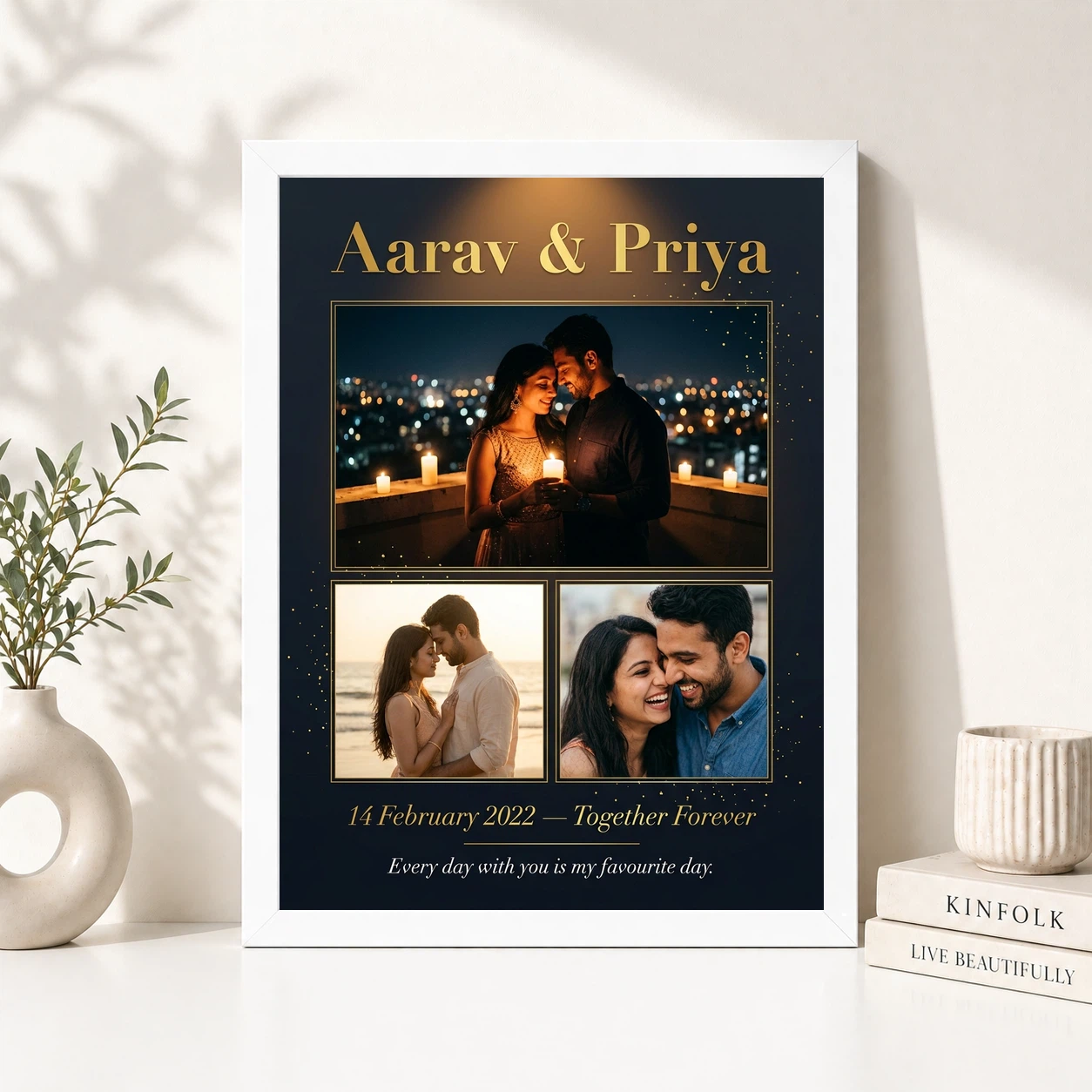 Romantic Couple Photo Frame Moonlit Night Love Dreamy Photo Frame 8 Romantic Couple Photo Frame Moonlit Night Love Dreamy Photo Frame - Image 8