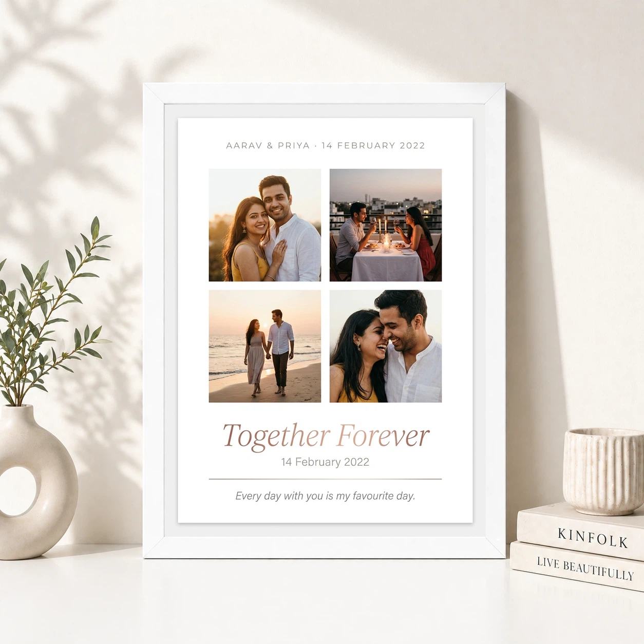 Romantic Couple Photo Frame Red Rose Bold Love Anniversary Photo Frame 8 Romantic Couple Photo Frame Red Rose Bold Love Anniversary Photo Frame - Image 8