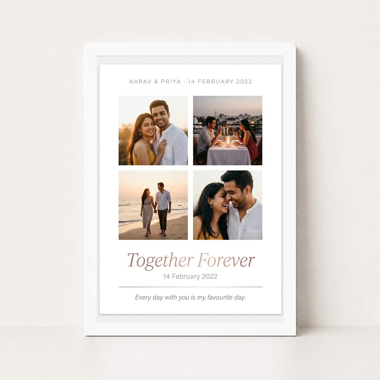Romantic Couple Photo Frame Red Rose Bold Love Anniversary Photo Frame 5 Romantic Couple Photo Frame Red Rose Bold Love Anniversary Photo Frame - Image 5