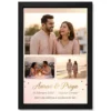 romantic couple photo frame warm illustrated love portrait photo frame 01 black main