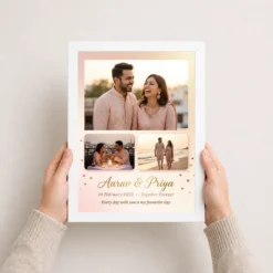 romantic couple photo frame warm illustrated love portrait photo frame 01 white 3