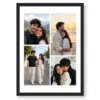 Romantic Couple Selfie Beach Sunset 4 Photo Frame Wall Art 8 romantic couple selfie beach sunset four photo frame black main