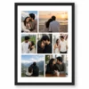 Romantic Couple Beach Sunset Travel 7 Photo Wall Collage Frame 8 romantic couple travel beach sunset collage frame black main