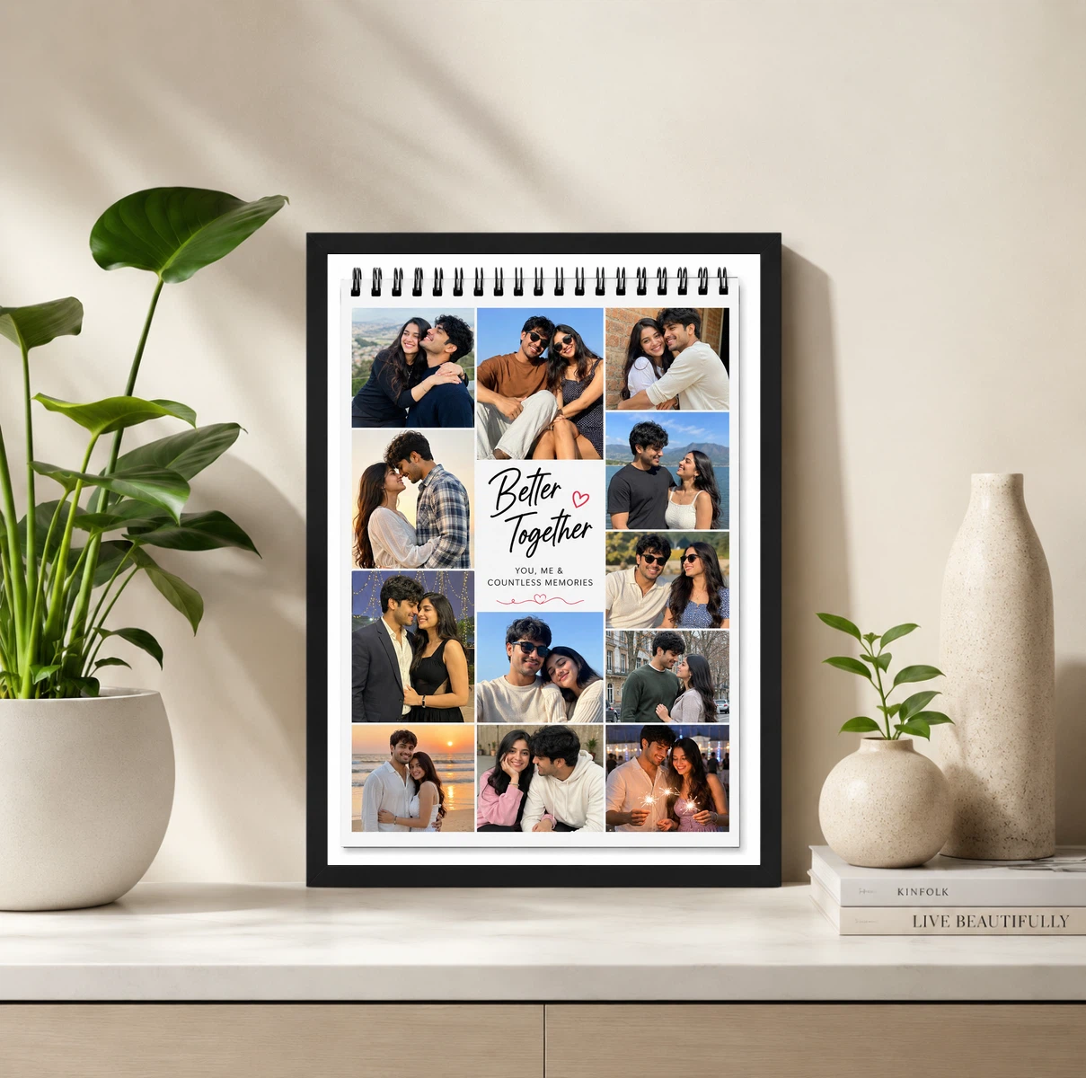 Spiral Bound Better Together Couple Photo Frame Calendar 2 Spiral Bound Better Together Couple Photo Frame Calendar - Image 2