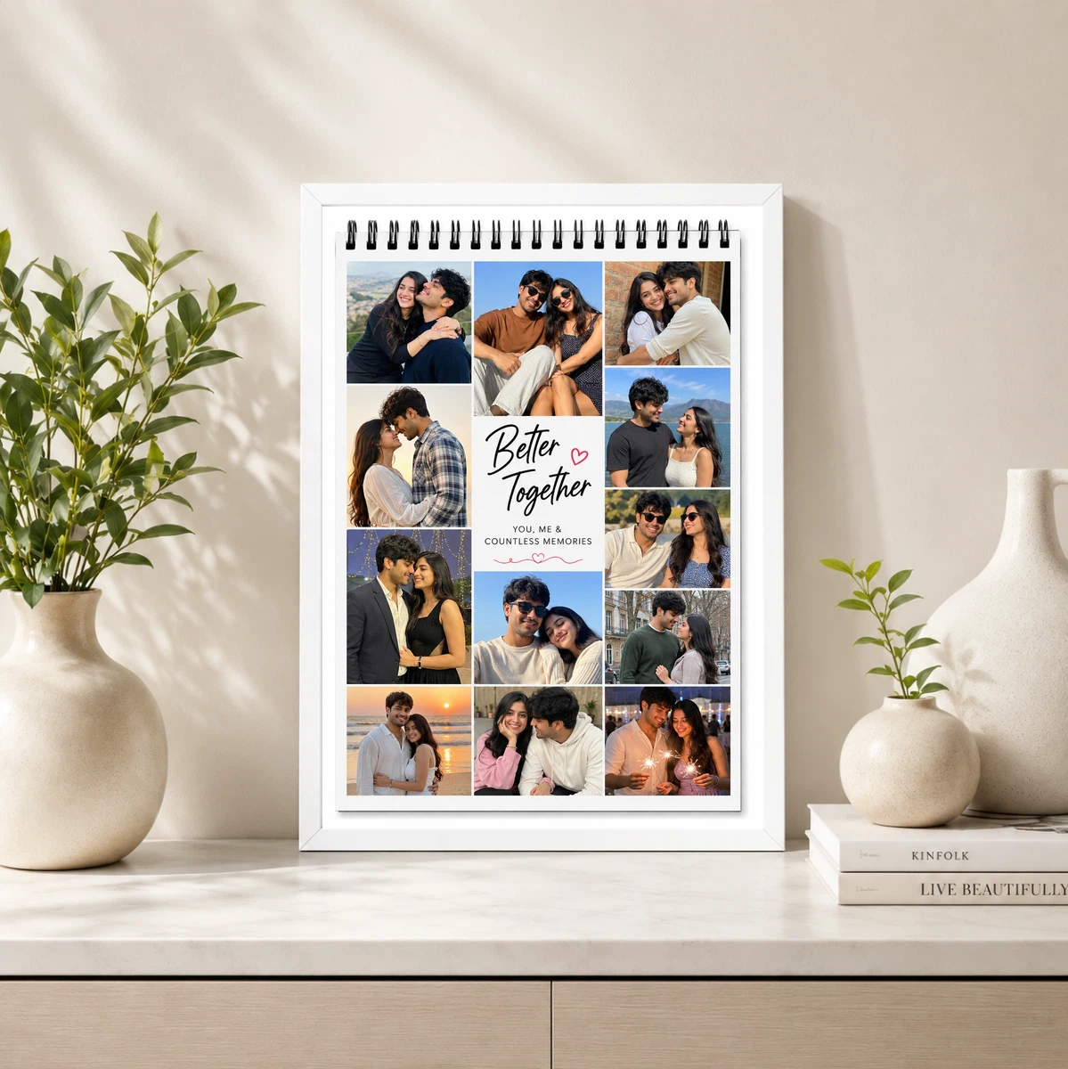 Spiral Bound Better Together Couple Photo Frame Calendar 4 Spiral Bound Better Together Couple Photo Frame Calendar - Image 4