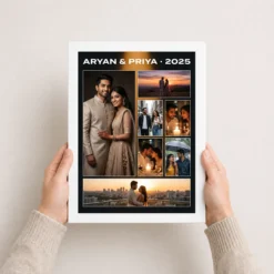 stylish collage photo frame design boho artistic warm multi photo frame 02 white 3