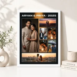 stylish collage photo frame design boho artistic warm multi photo frame 02 white 4