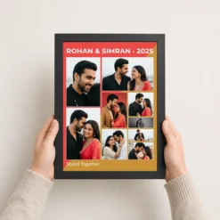 stylish collage photo frame design modern minimalist multi photo frame 01 black 3