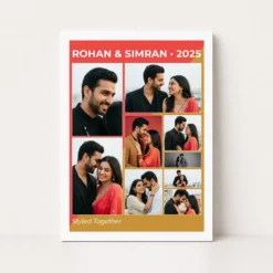 stylish collage photo frame design modern minimalist multi photo frame 01 white main