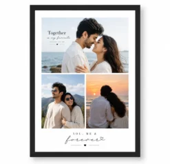 Together Favourite Place You Me Forever Couple 3 Photo Frame