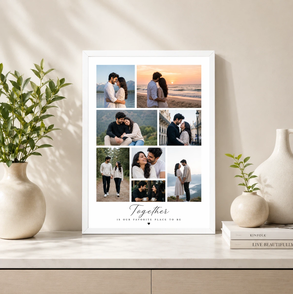 Together Is Our Favourite Place To Be Couple Photo Collage Poster 4 Together Is Our Favourite Place To Be Couple Photo Collage Poster - Image 4