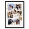Torn Paper Texture Couple Photo Collage Frame You Plus Me Everything 8 torn paper texture couple photo collage frame black main