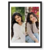 two photo collage frame beautiful girl portrait duo gift india 13 black main