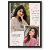 two photo collage frame with inspirational quote duo wall art india 15 black main