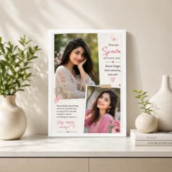 Two Photo Collage Frame with Inspirational Quote Duo Wall Art 7 two photo collage frame with inspirational quote duo wall art india 15 white 2